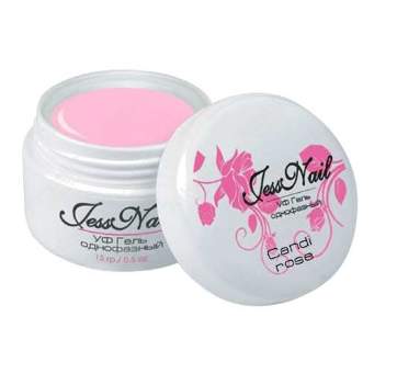 Гель однофазный Jess nail, Candi rose, 15ml