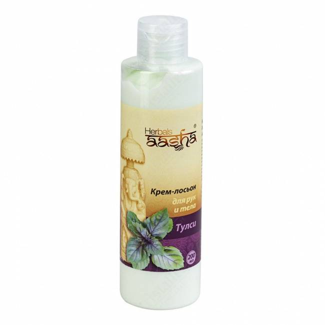 Крем-лосьон для рук и тела тулси, Aasha Herbals Крем-лосьон для рук и тела тулси, Aasha Herbals