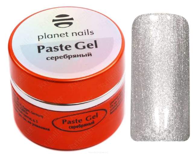 Гель-паста Planet nails, silver, 5ml Гель-паста Planet nails, silver, 5ml