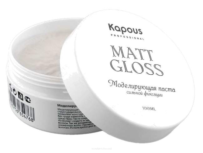 Моделирующая паста для волос сильной фиксации Matt Gloss Моделирующая паста для волос сильной фиксации Matt Gloss