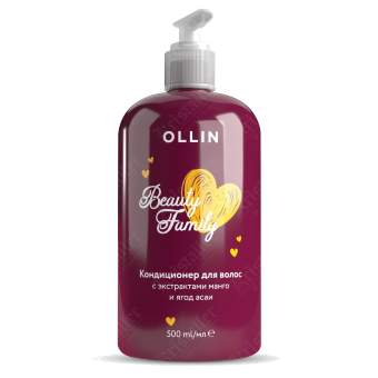 Кондиционер для волос с экстрактами манго и ягод асаи Beauty family