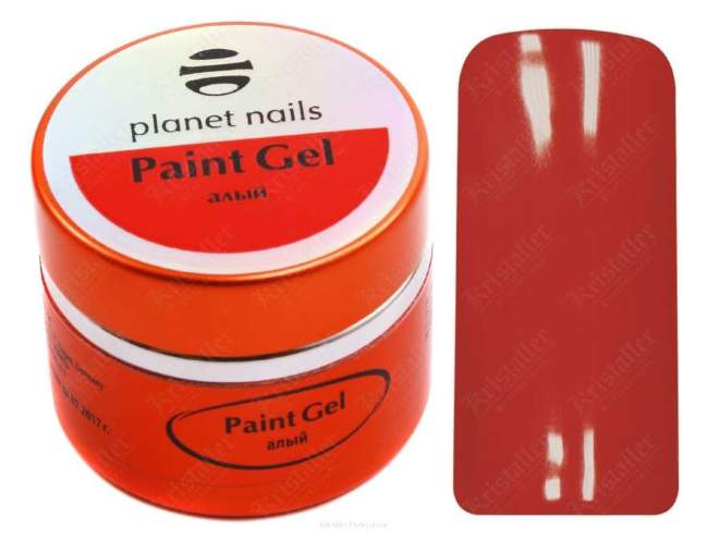Гель-краска Planet Nails, Paint gel, Scarlet , 5g Гель-краска Planet Nails, Paint gel, Scarlet , 5g