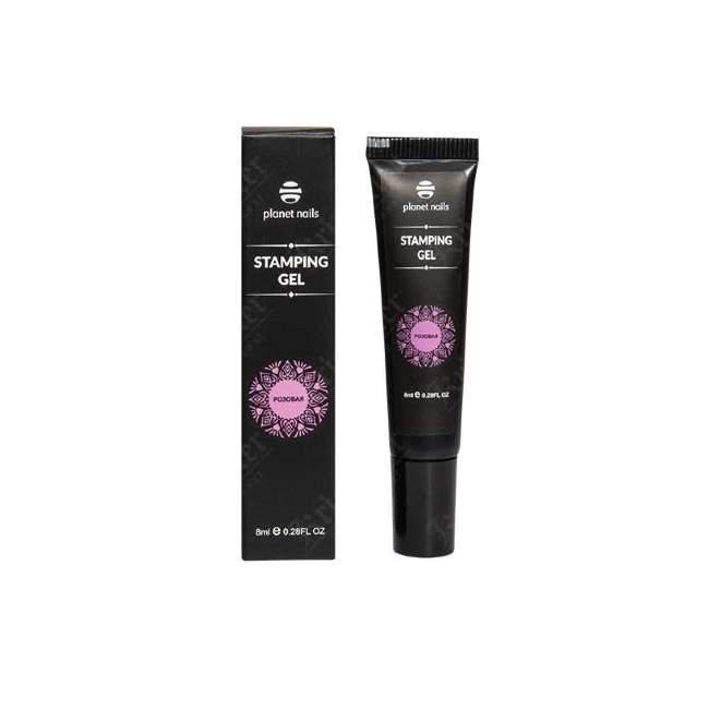 Гель-краска Planet Nails Stamping Gel розовая, 8ml