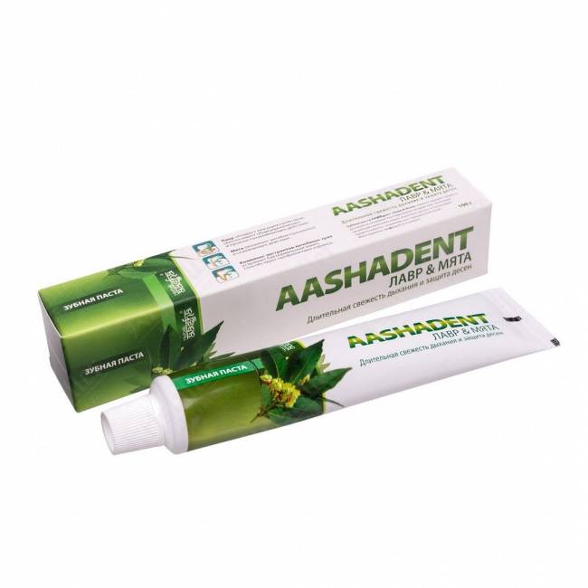 Зубная паста лавр и мята, Aasha Herbals Зубная паста лавр и мята, Aasha Herbals