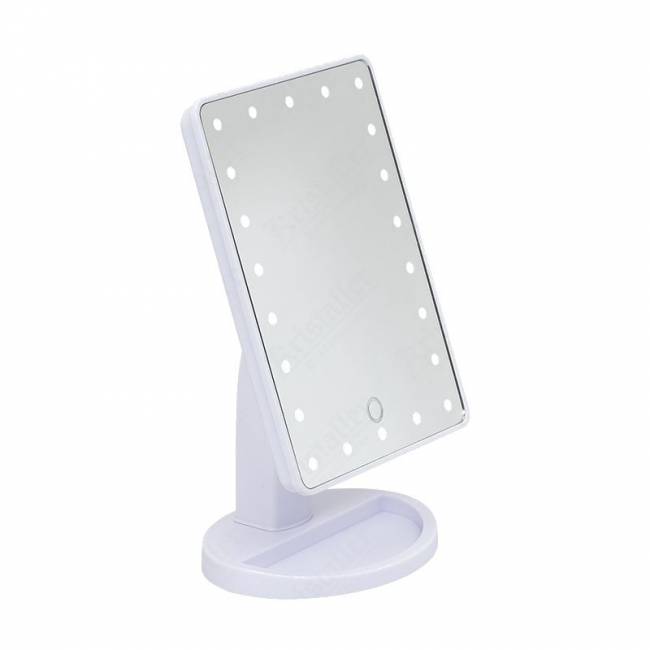 Косметическое зеркало с LED подсветкой (батарейки+ USB) Косметическое зеркало с LED подсветкой (батарейки+ USB)