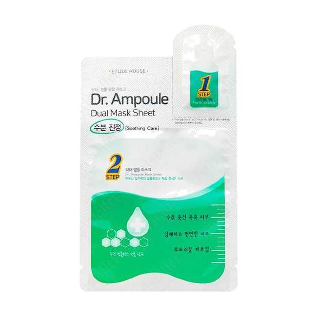 Двухфазная успокаивающая тканевая маска Dr. Ampoule Dual Mask Sheet Двухфазная успокаивающая тканевая маска Dr. Ampoule Dual Mask Sheet
